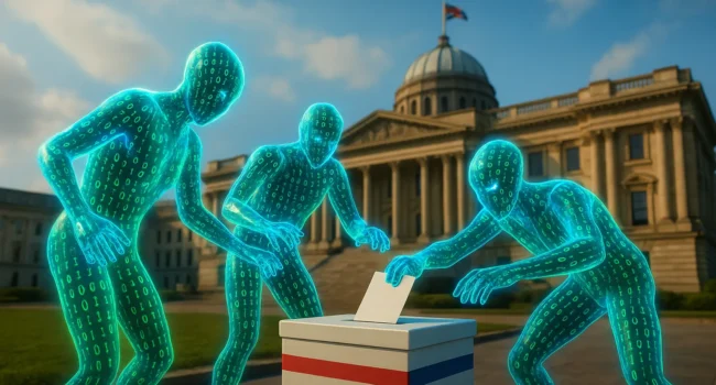 malicious ai swarms threatening democracy ballot box