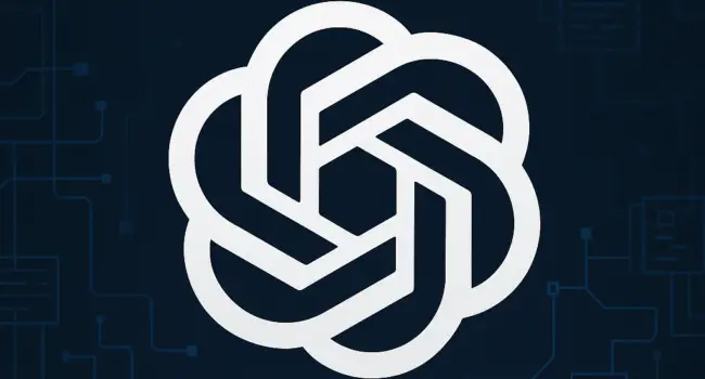GPT-5 leak illustration with OpenAI logo and tech network background