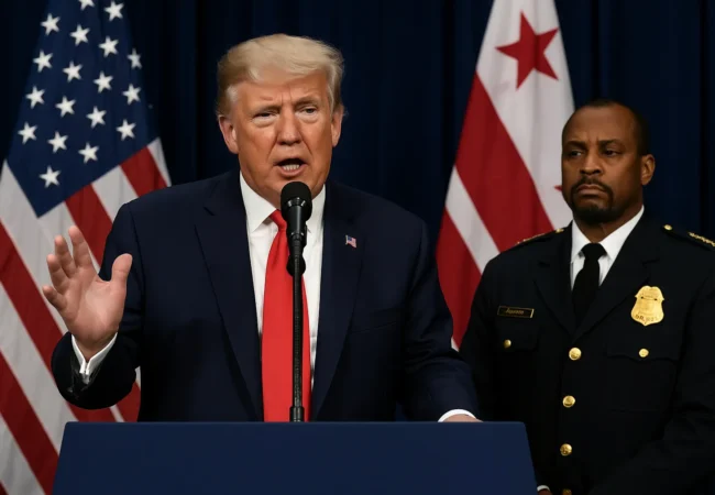 Trump federal control DC police