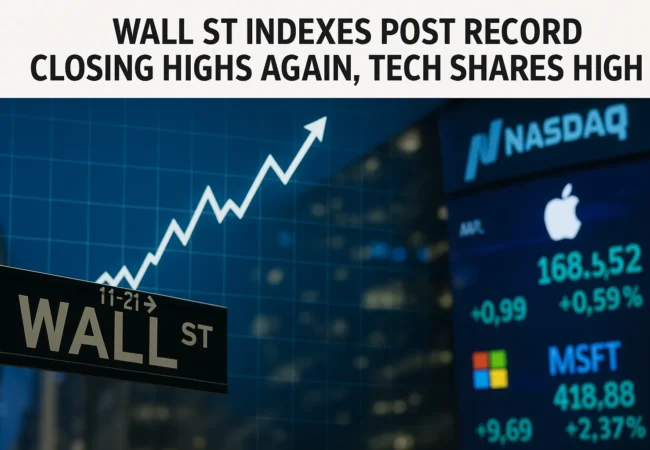 Wall Street record highs