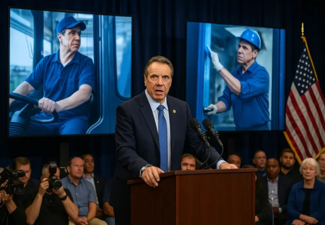 Andrew Cuomo AI ad controversy