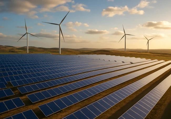 global solar and wind capacity