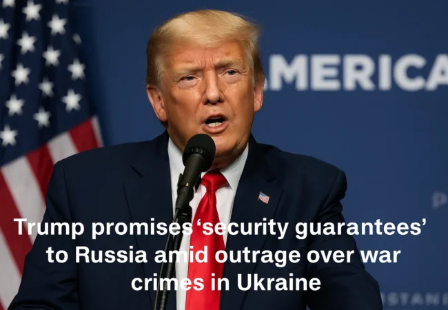 Moscow security guarantees controversy — Donald Trump promises protection for Russia despite evidence of russian war crimes in Pokrovsk