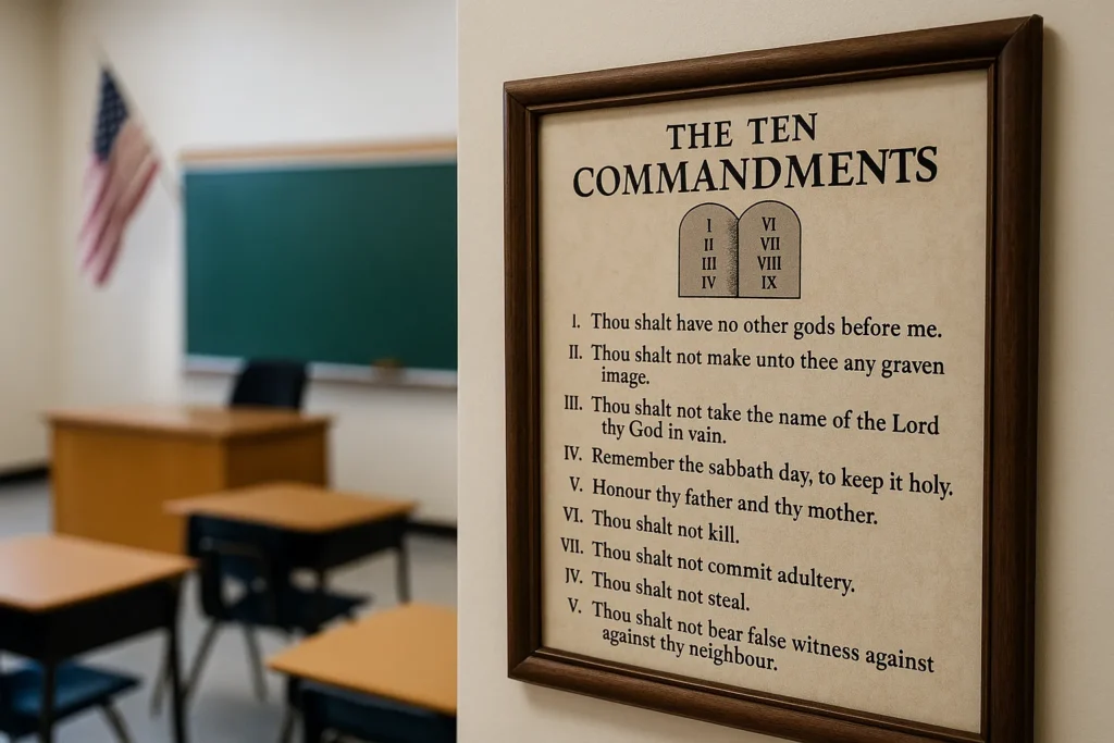 Ten Commandments school law