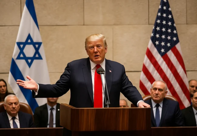 Trump addresses Israeli Parliament