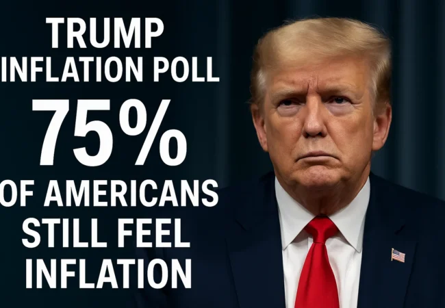 Trump inflation poll — Americans reject Trump’s claim that inflation is over, reflecting deep economic frustration.