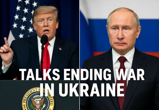 Trump Putin Ukraine peace talks — U.S. and Russian leaders prepare for negotiations aimed at ending the war in Ukraine.
