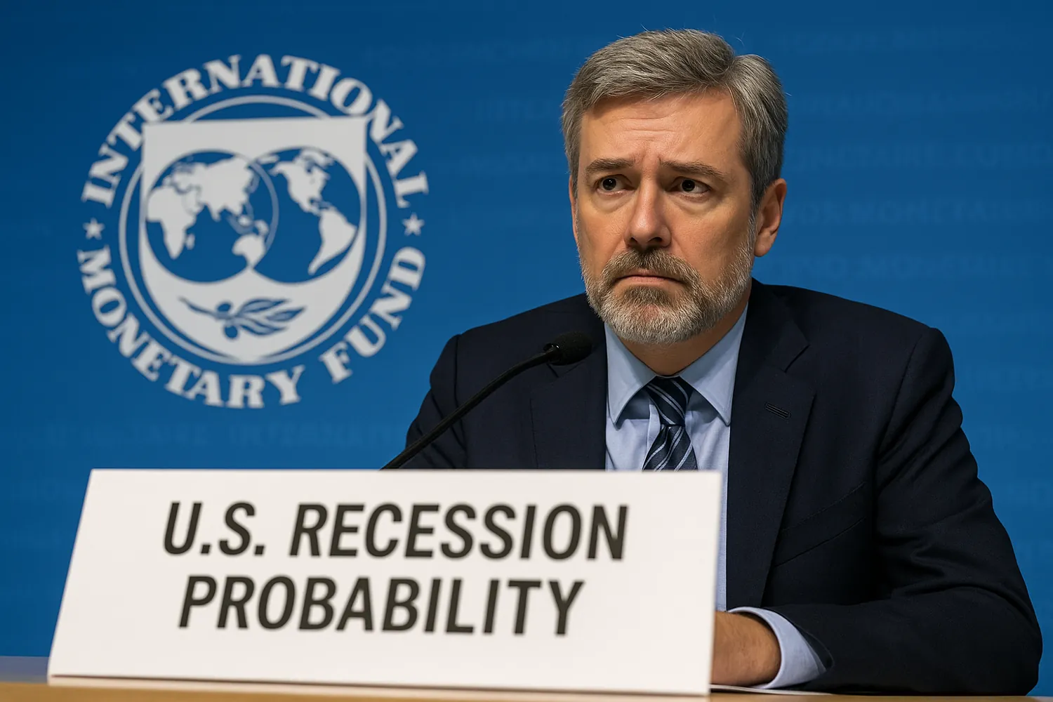 US recession probability — IMF raises 2025 risk to 40% amid tariff tensions and fiscal uncertainty