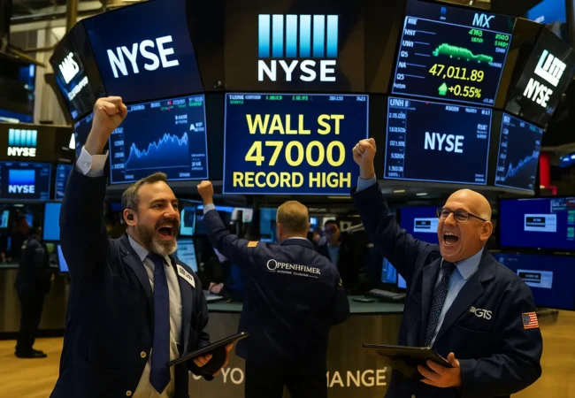 Wall Street record highs